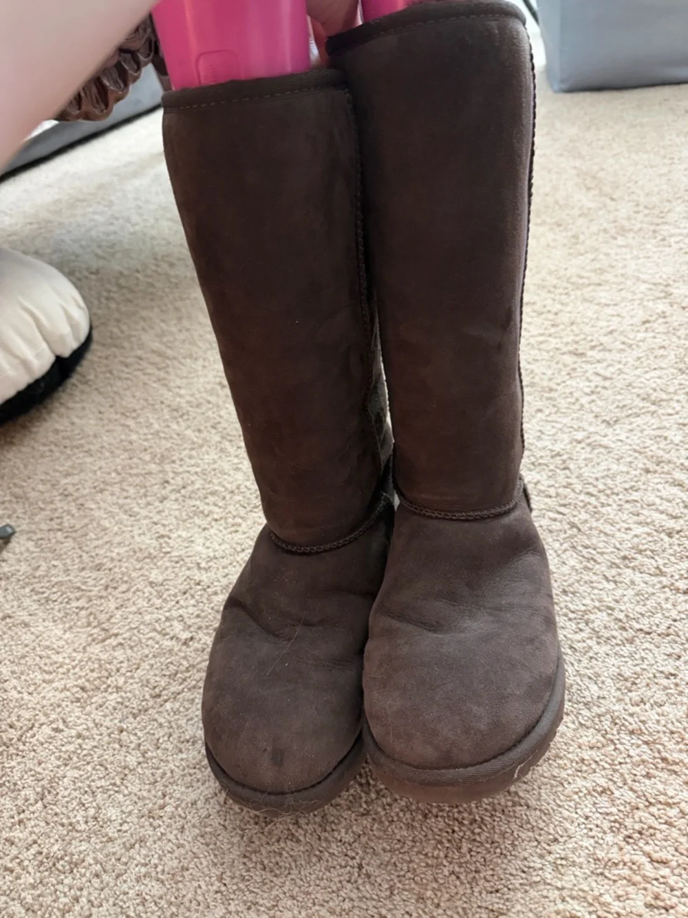 UGG Tall Classic Brown Suede Winter Boots